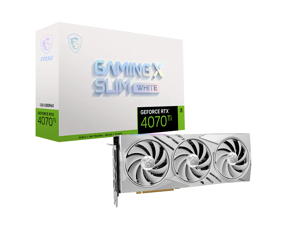 MSI GeForce RTX 4070 Ti GAMING X SLIM WHITE 12G